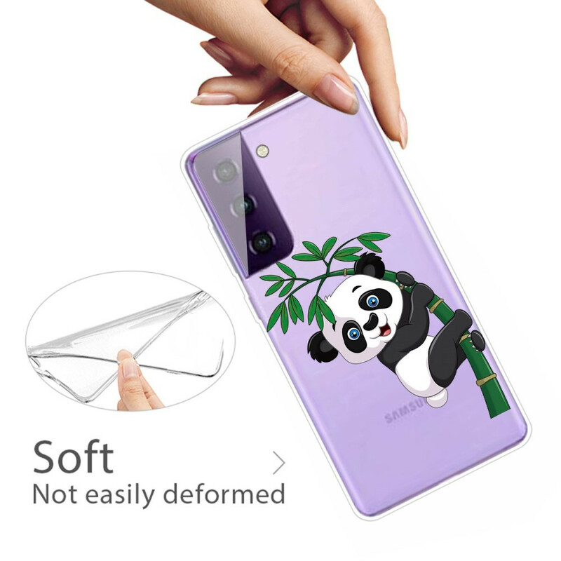 Samsung Galaxy S21 5G Cover Panda Auf Bambus