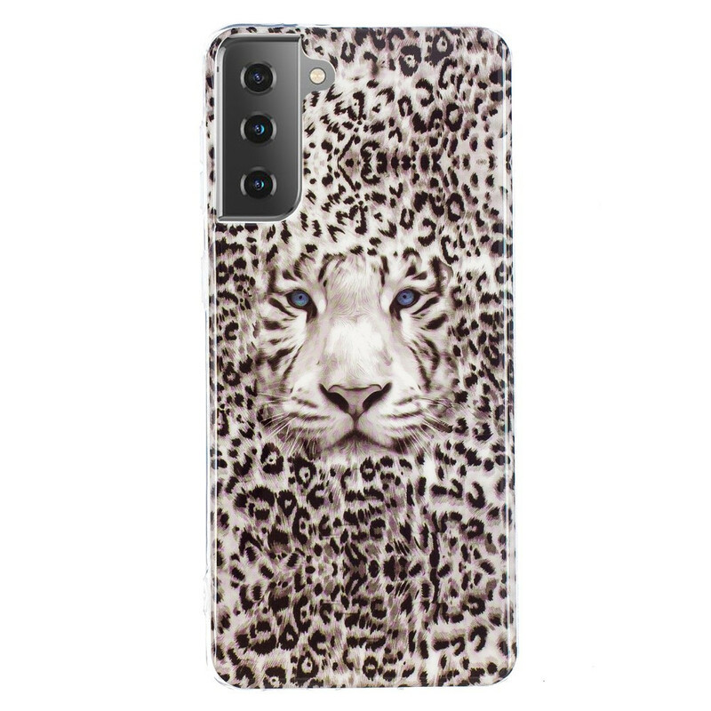 Samsung Galaxy S21 5G Leopard Fluoreszierendes Cover