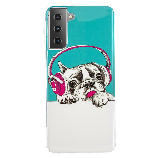 Samsung Galaxy S21 5G Cover Hund Fluoreszierend