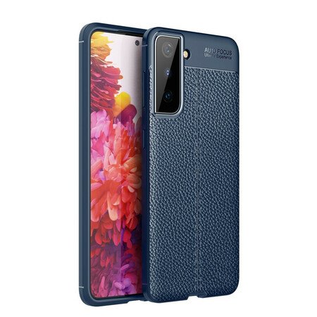 Samsung Galaxy S21 5G Cover Lederoptik Litchi Double Line