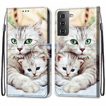 Hülle Samsung Galaxy S21 5G Katzenfamilie