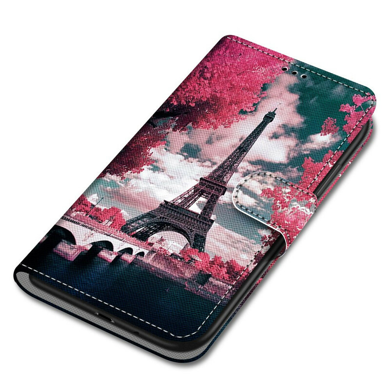 Hülle Samsung Galaxy S21 5G Paris in Blumen