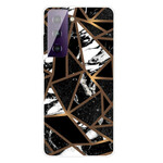 Samsung Galaxy S21 5G Cover Marmor Geometrisch
