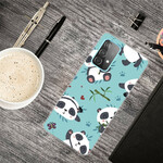 Samsung Galaxy A72 5G Cover Pandas Tas