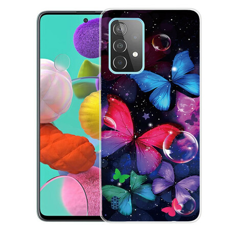 Samsung Galaxy A72 5G Flexible Hülle Schmetterlinge