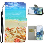 Samsung Galaxy S21 5G Strandtasche mit Riemen Samsung Galaxy S21 5G Strandtasche mit Riemen