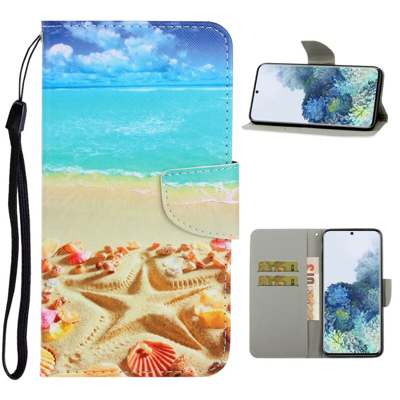Samsung Galaxy S21 5G Strandtasche mit Riemen Samsung Galaxy S21 5G Strandtasche mit Riemen