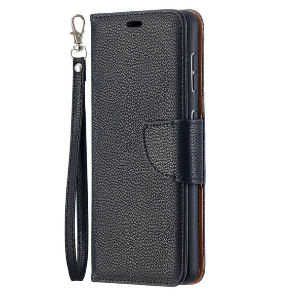 Hülle Samsung Galaxy S21 5G Litschi Oblique Klappe