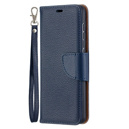 Hülle Samsung Galaxy S21 5G Litschi Oblique Klappe