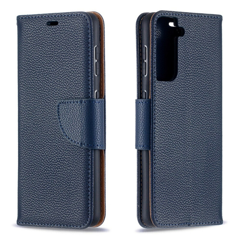 Hülle Samsung Galaxy S21 5G Litschi Oblique Klappe Hülle Samsung Galaxy S21 5G Litschi Oblique Klappe