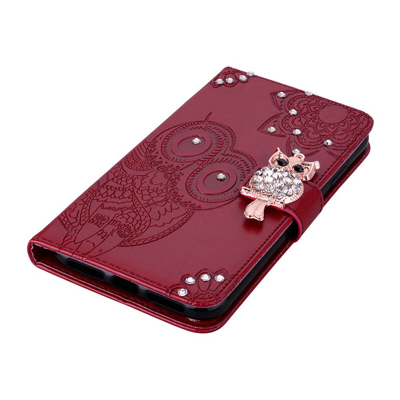 Samsung Galaxy S21 5G Hülle Eule Mandala und Charm