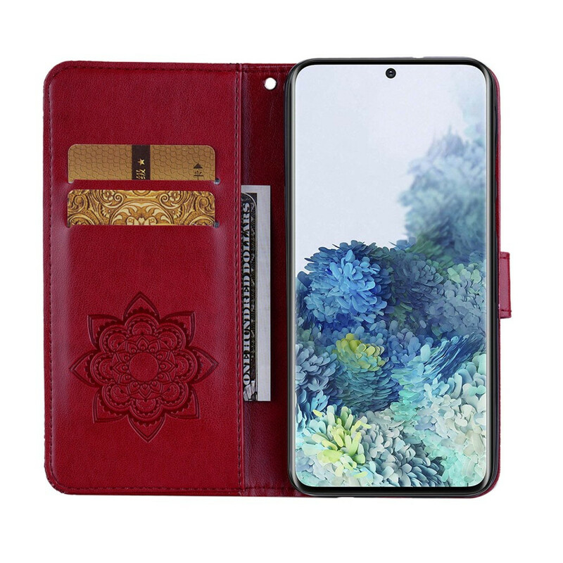 Samsung Galaxy S21 5G Hülle Eule Mandala und Charm